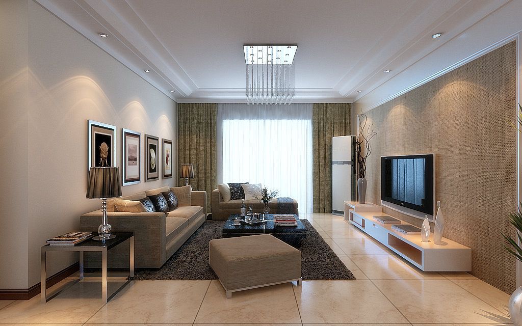 -长兴园湖曲120平现代简约风格设计方案