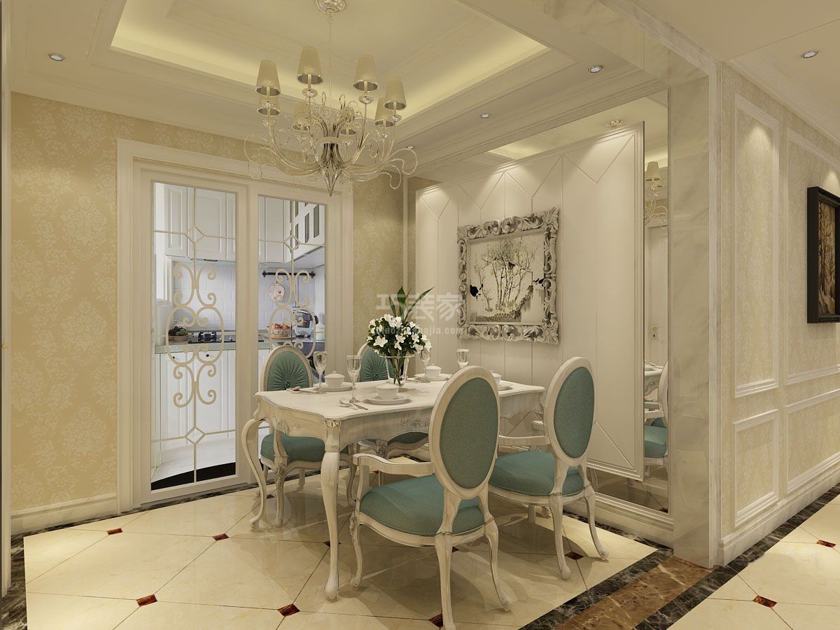 -中海·开元壹号137平简欧风格设计方案