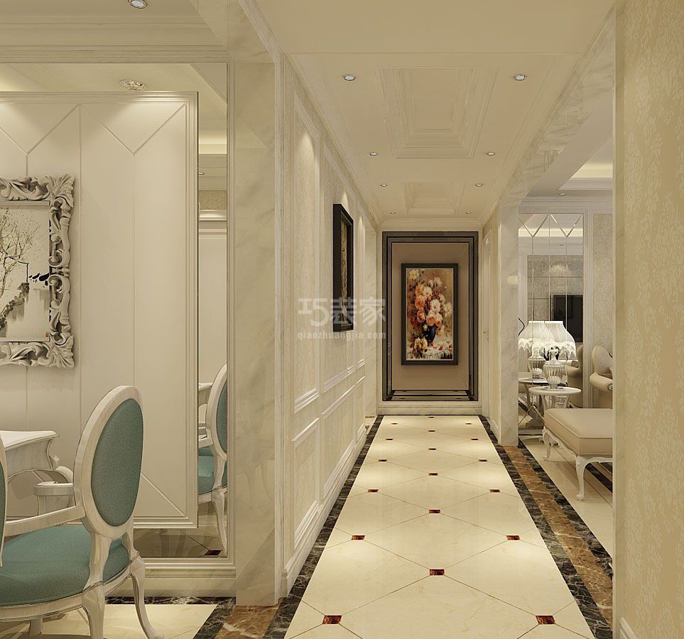 -中海·开元壹号137平简欧风格设计方案