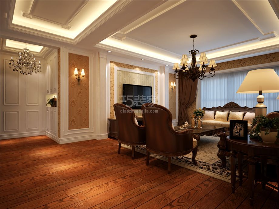 局部-金泰假日花城150平欧式风格设计方案