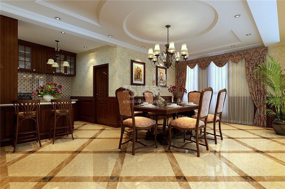 白桦林间262平欧式风格方案设计