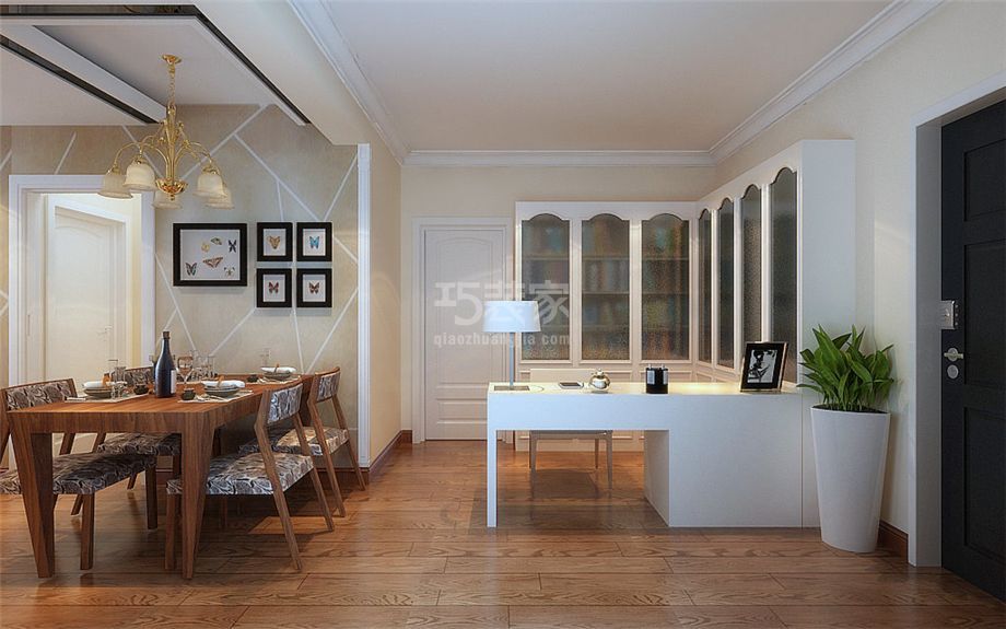 餐厅-金泰新理城98平简约风格设计方案