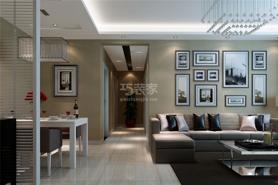 客厅-212研究所120平米简约风格设计方案