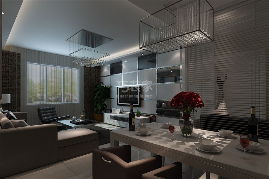 客厅-212研究所120平米简约风格设计方案