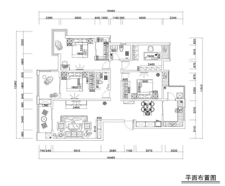 气象局160平现代简约风格设计方案