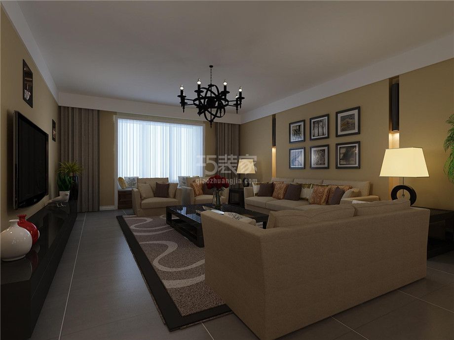 -西北大家属院210平现代简约风格设计方案