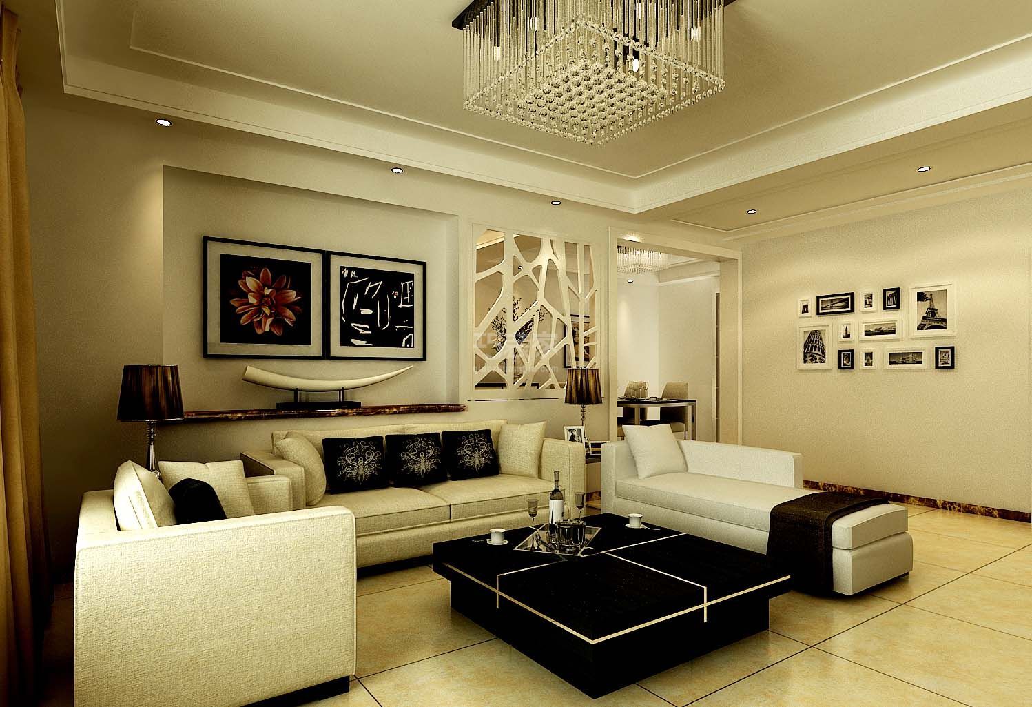 -华清学府城130平米简约风格设计方案