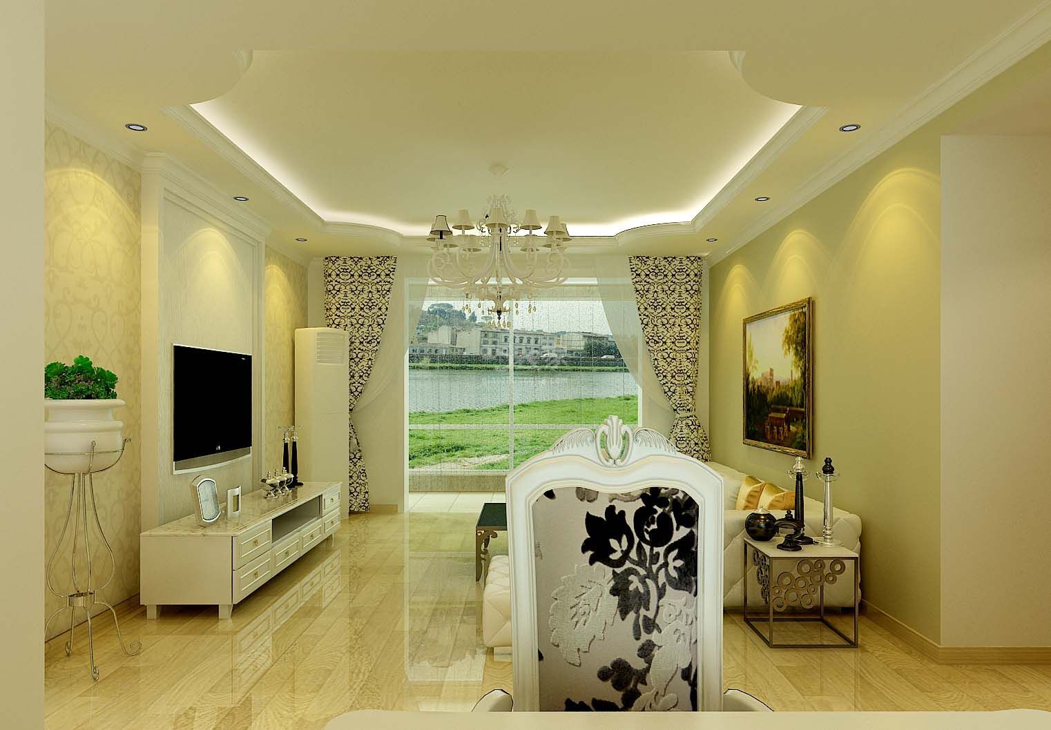 -金源御景华府140平米简欧风格设计方案