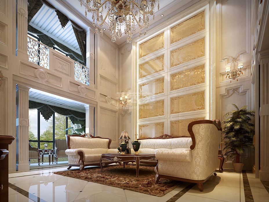 -金地湖城大境350平欧式风格设计方案