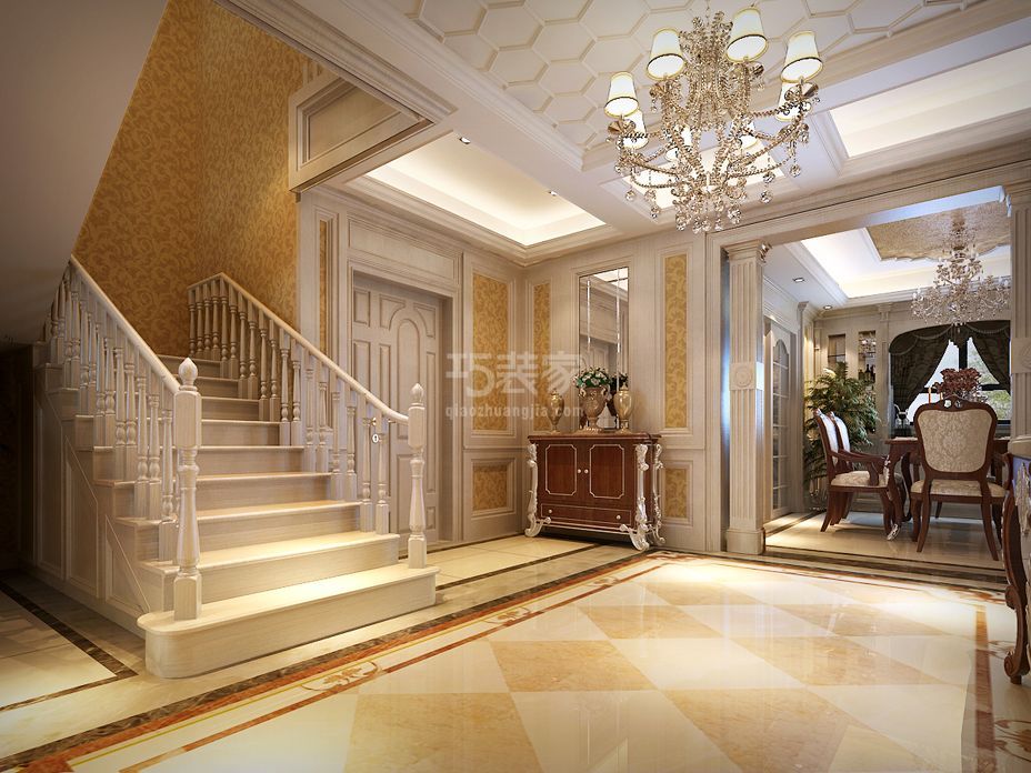 -金地湖城大境350平欧式风格设计方案