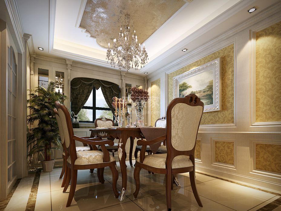 -金地湖城大境350平欧式风格设计方案