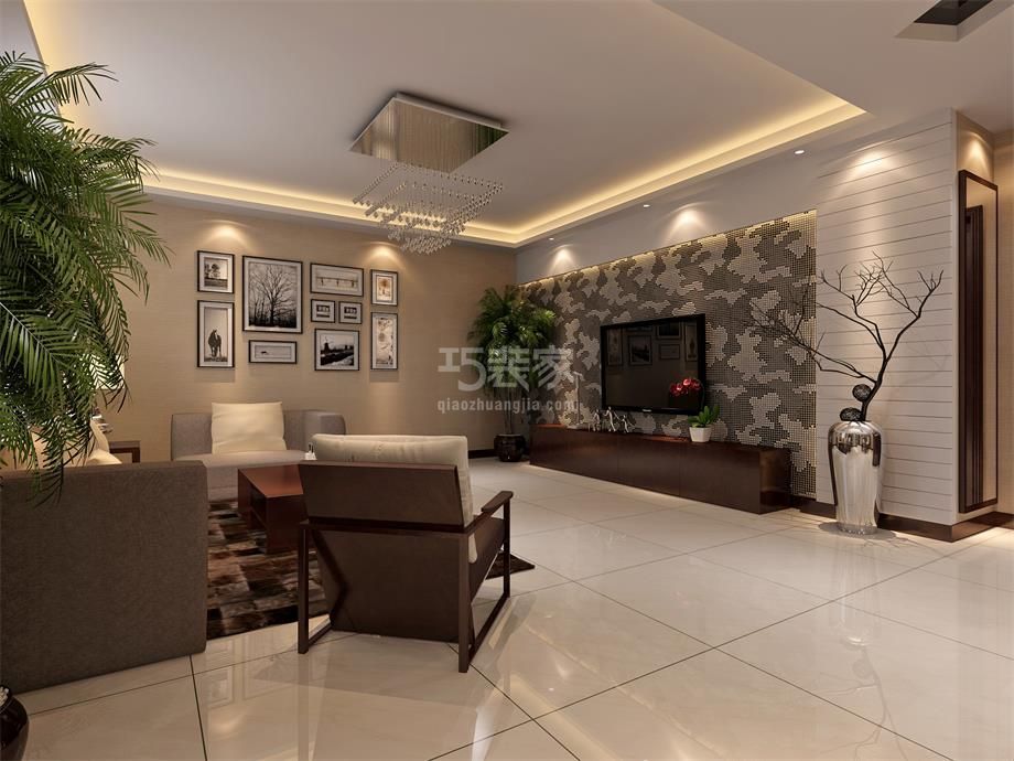 政府家属院120平现代简约风格设计方案