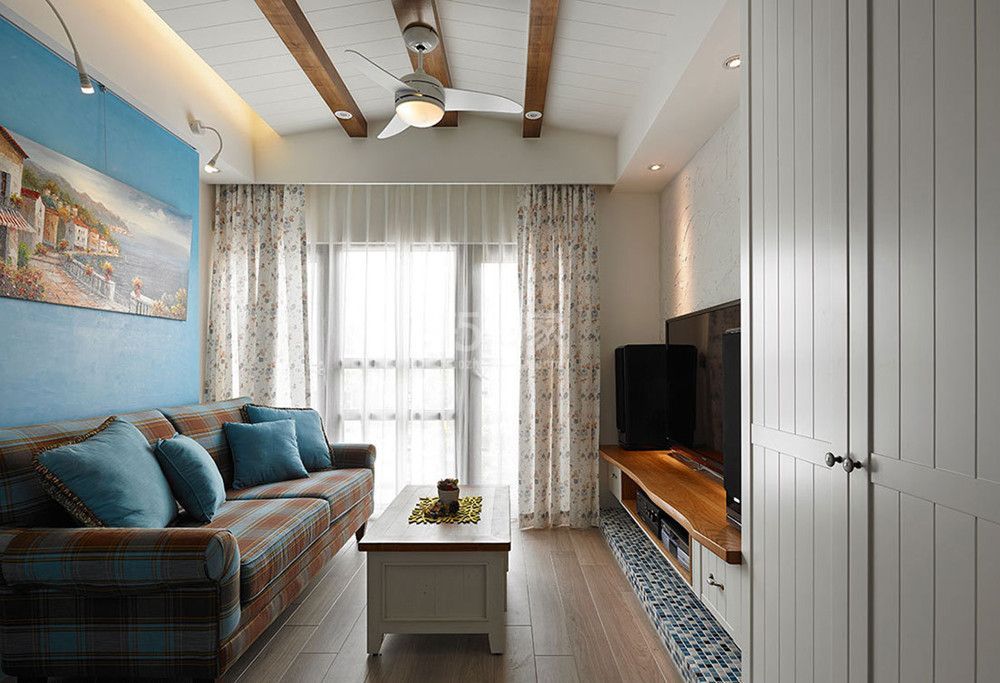 长庆坊87平地中海风格设计方案