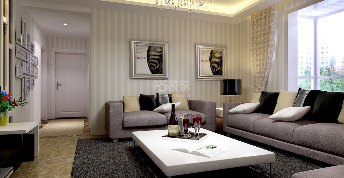 -蓝湖树/96平/现代简约