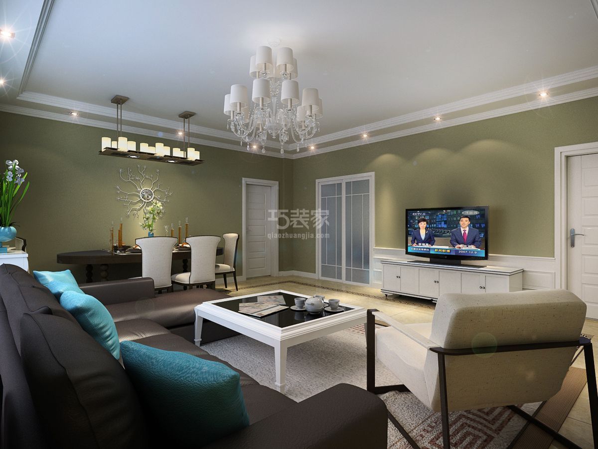 -华豪丽晶113平简约风格设计方案