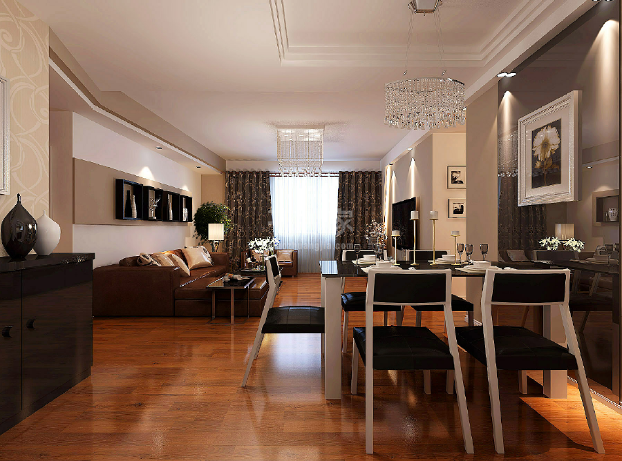 - 天浩上元郡/141.45平米/现代简约