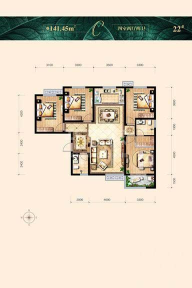  天浩上元郡/141.45平米/现代简约