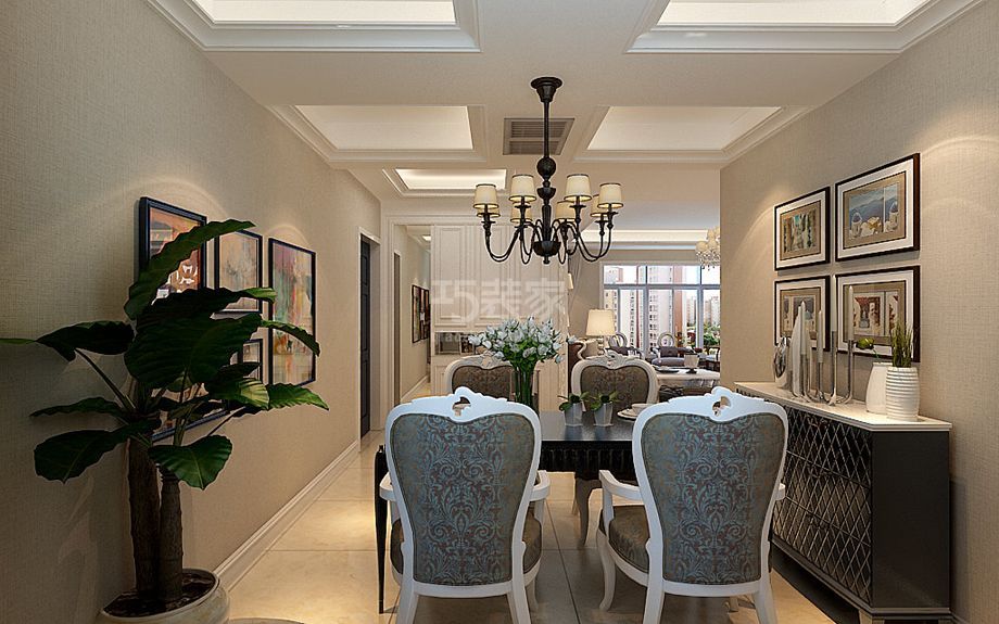 -陕西中医药大学180平米简欧风格