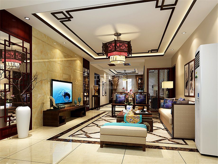 融侨馨苑124平新中式风格设计方案