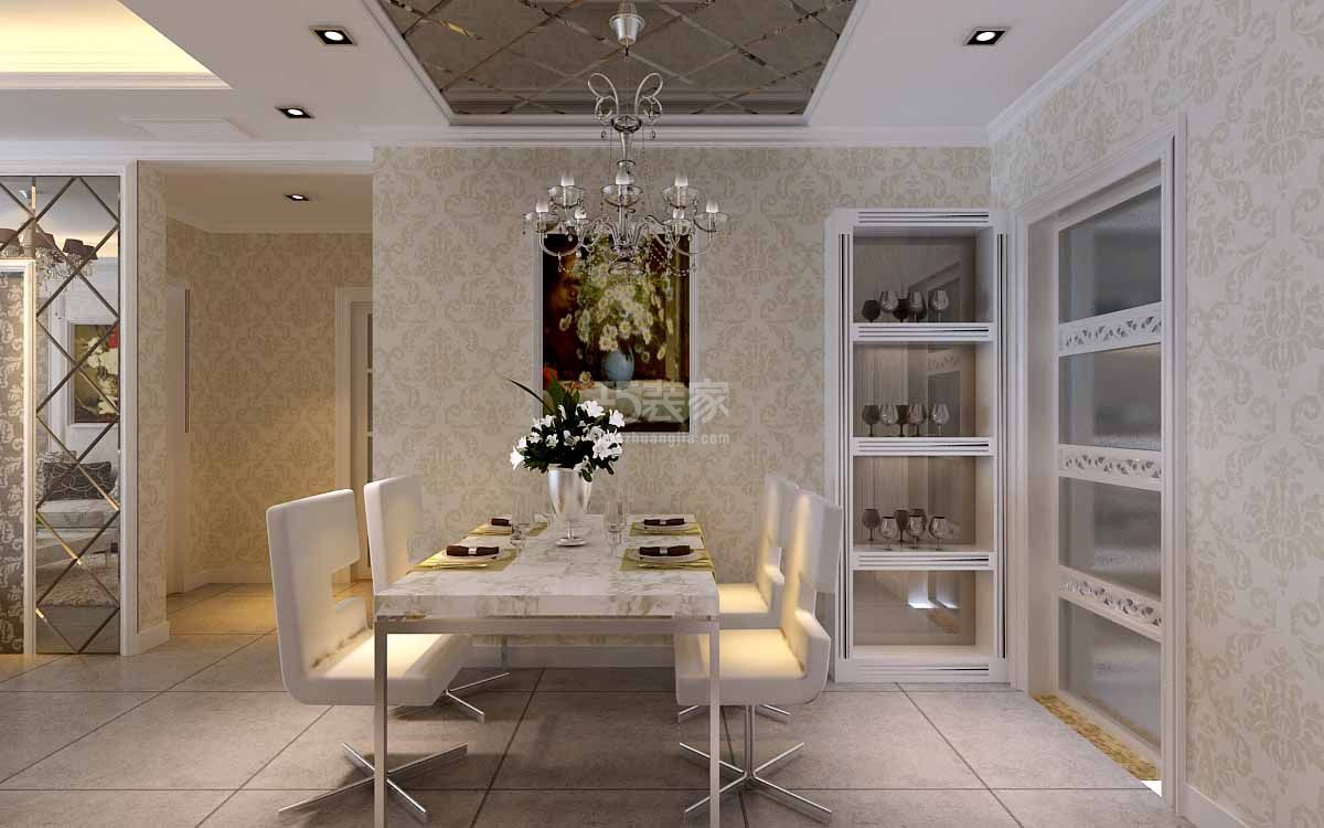 -五二四厂家属楼110平米简欧风格设计方案