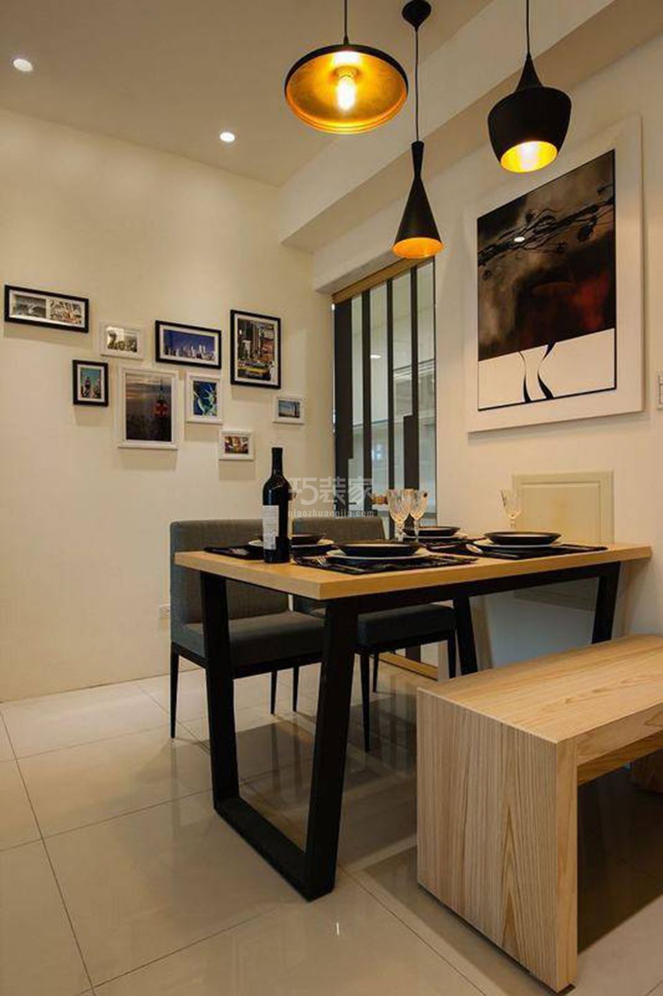 -建邦华庭/100平米/现代风格设计方案