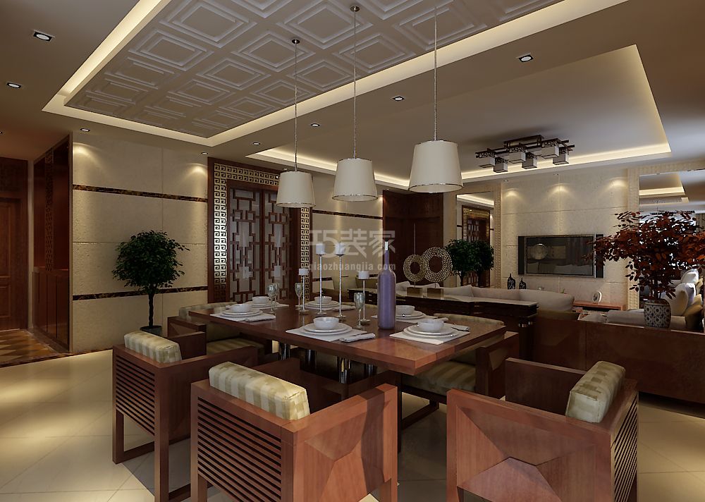 风尚曲江华府195平 新中式风格