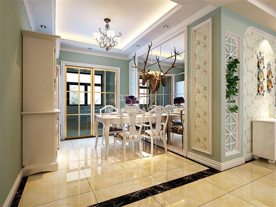 -天朗大兴郡120平欧式风格设计方案