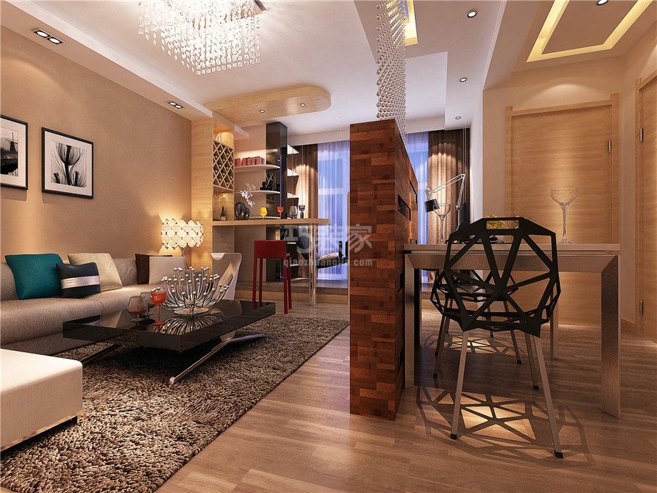 -铭城国际社区110平欧式风格设计方案