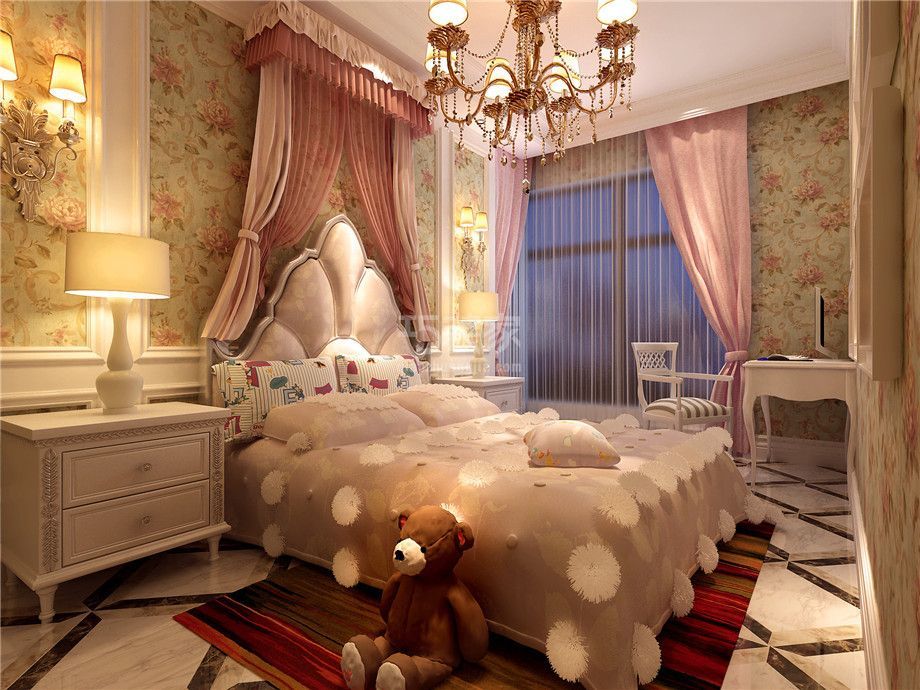 -曲江亮丽家园135平欧式风格设计方案