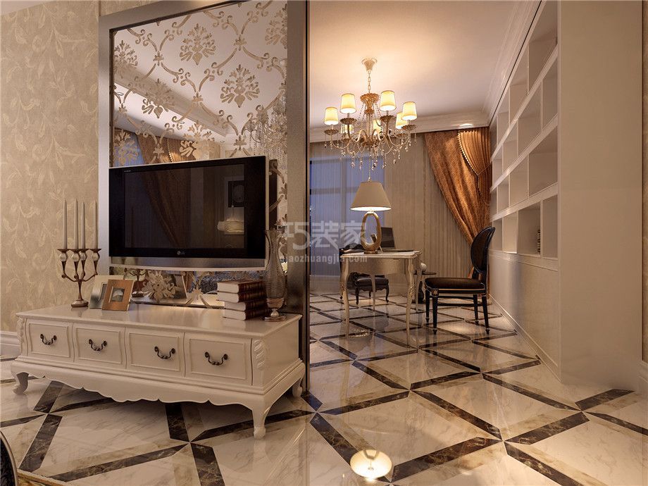 -曲江亮丽家园135平欧式风格设计方案