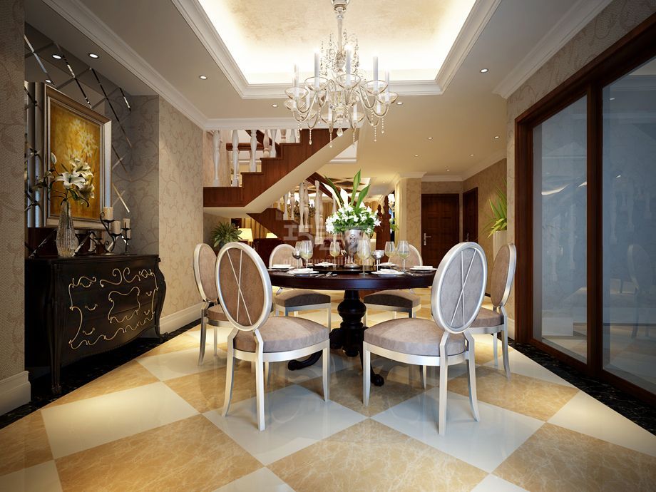 -金地湖城大境240平米欧式风格