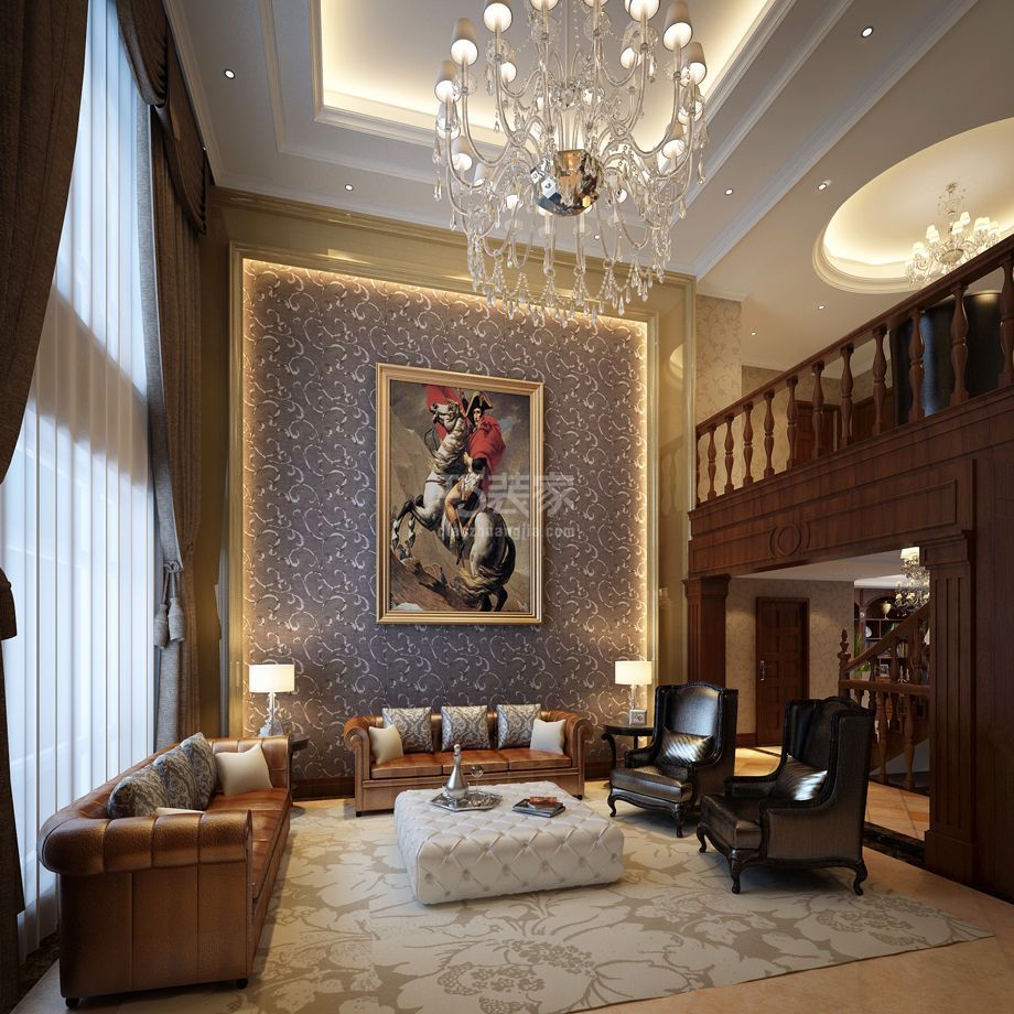 -金地湖城大境240平米欧式风格