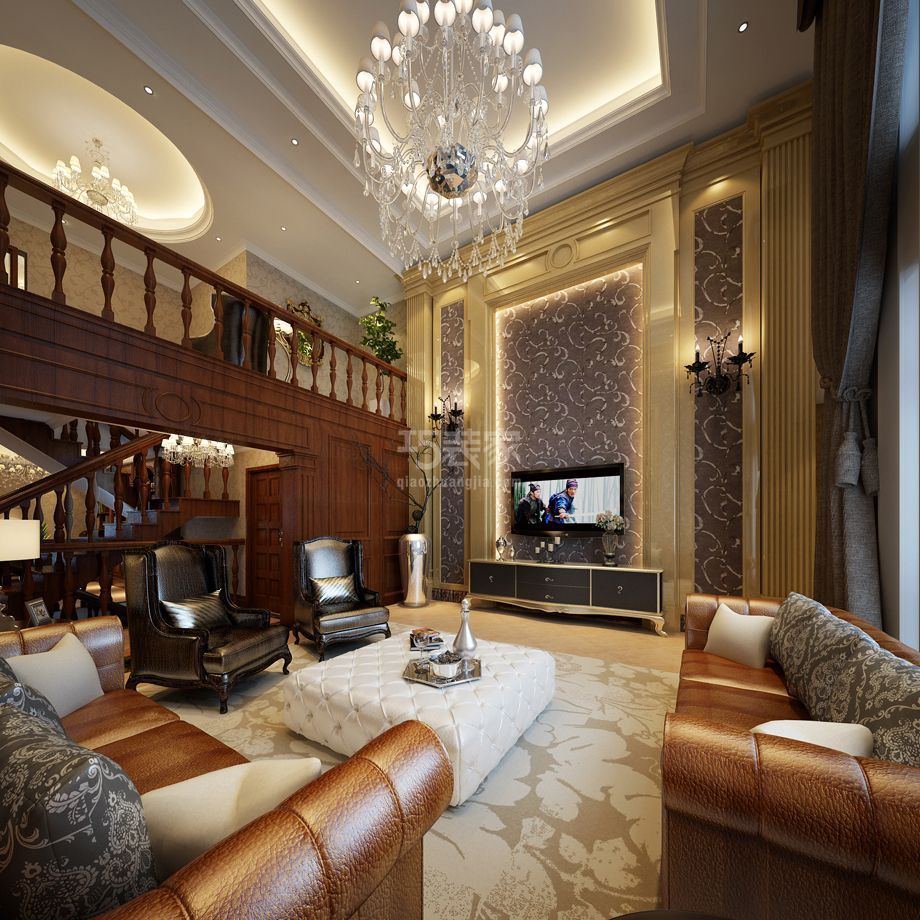 -金地湖城大境240平米欧式风格