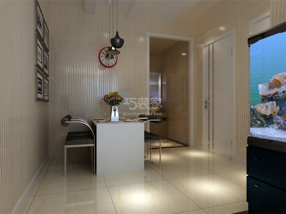 曲江金水湾98平简约风格设计方案