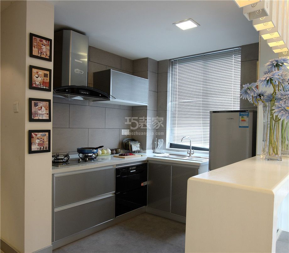 厨房-世家星城110平简约风格设计方案