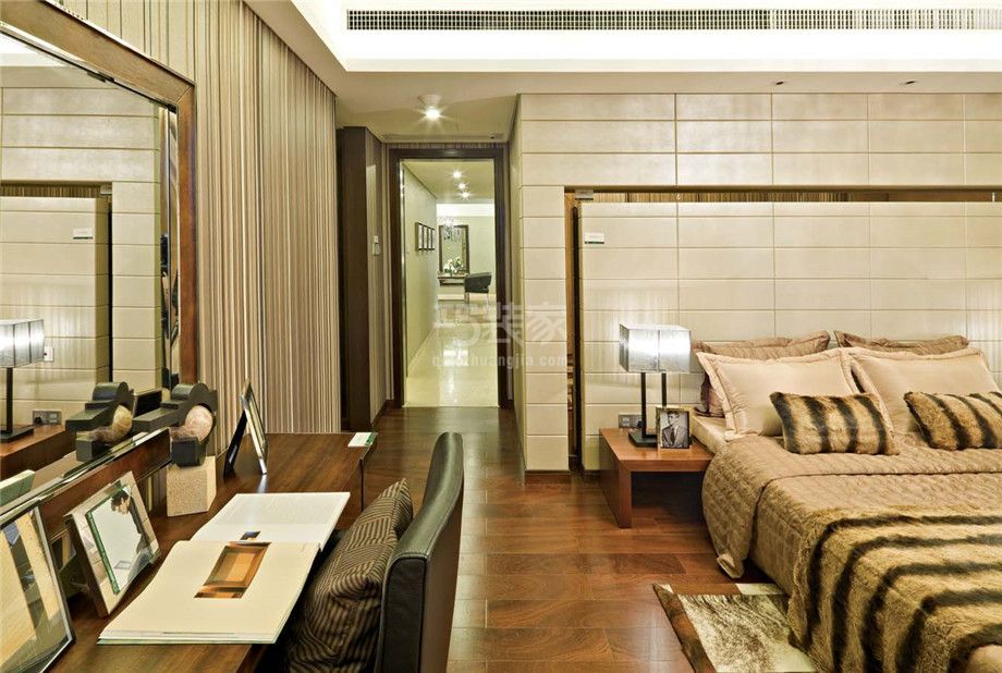 卧室-中华世纪城120平简约风格设计方案