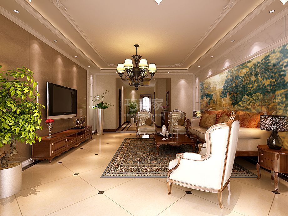 -金地世纪城140平米简欧式风格