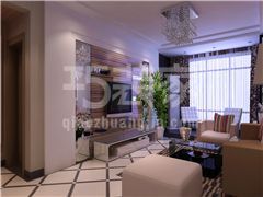 天朗莱茵小城110平米现代简约风格设计方案