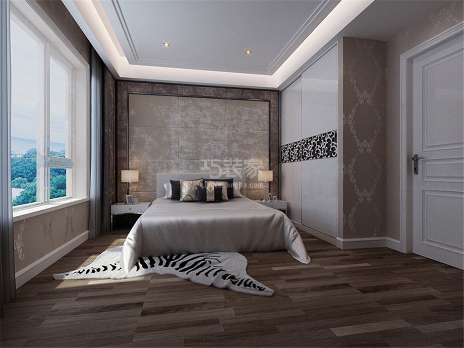 -金地湖城大境108平欧式风格设计方案