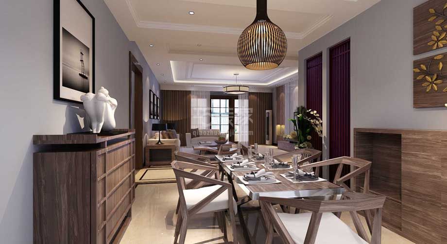 -浅水湾117平米新中式