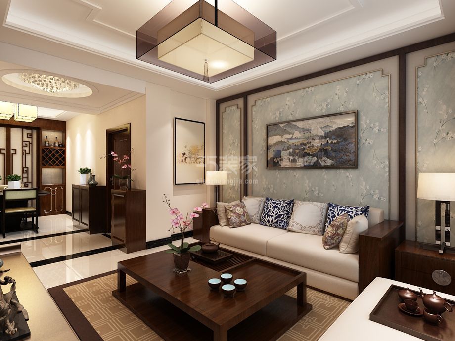 -山水岭秀130平米新中式