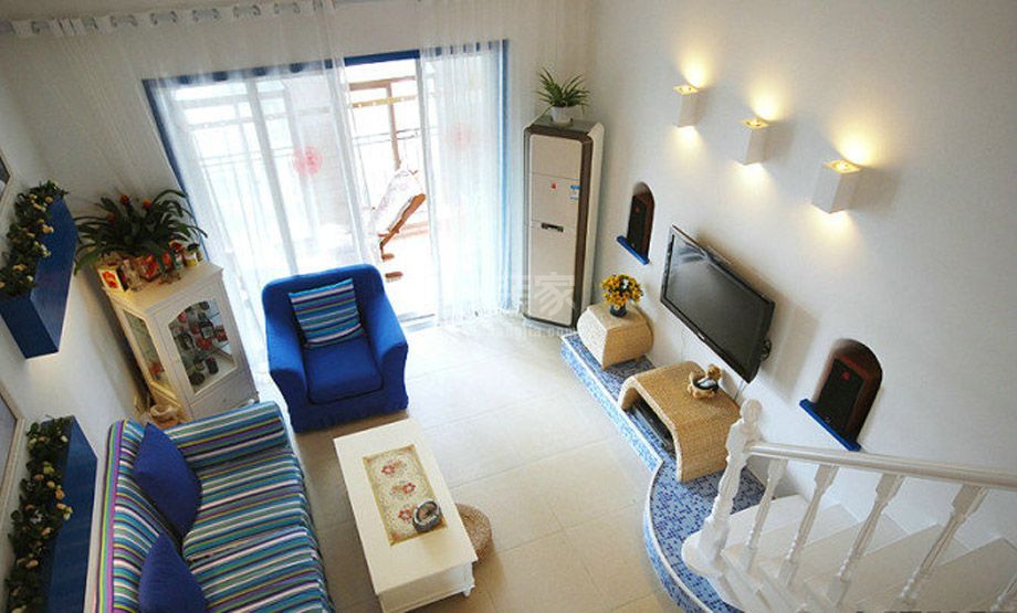 -莱茵小城130平米地中海风格案例