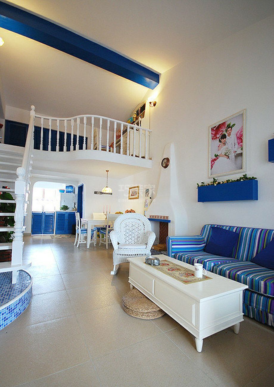 -莱茵小城130平米地中海风格案例