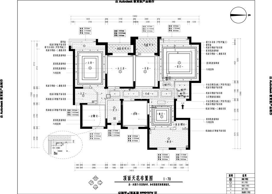 开元壹号188平米欧式设计方案