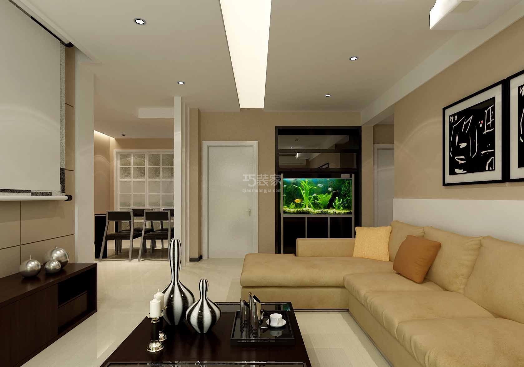 -金业观湖大第115平米简约风格设计方案