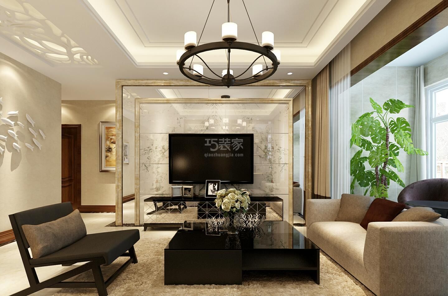 -湖滨花园 128㎡简约