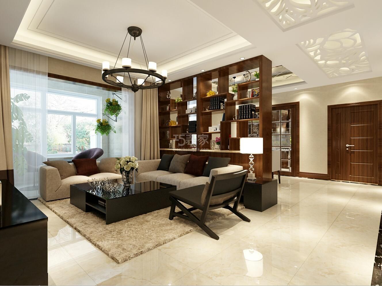 -湖滨花园 128㎡简约