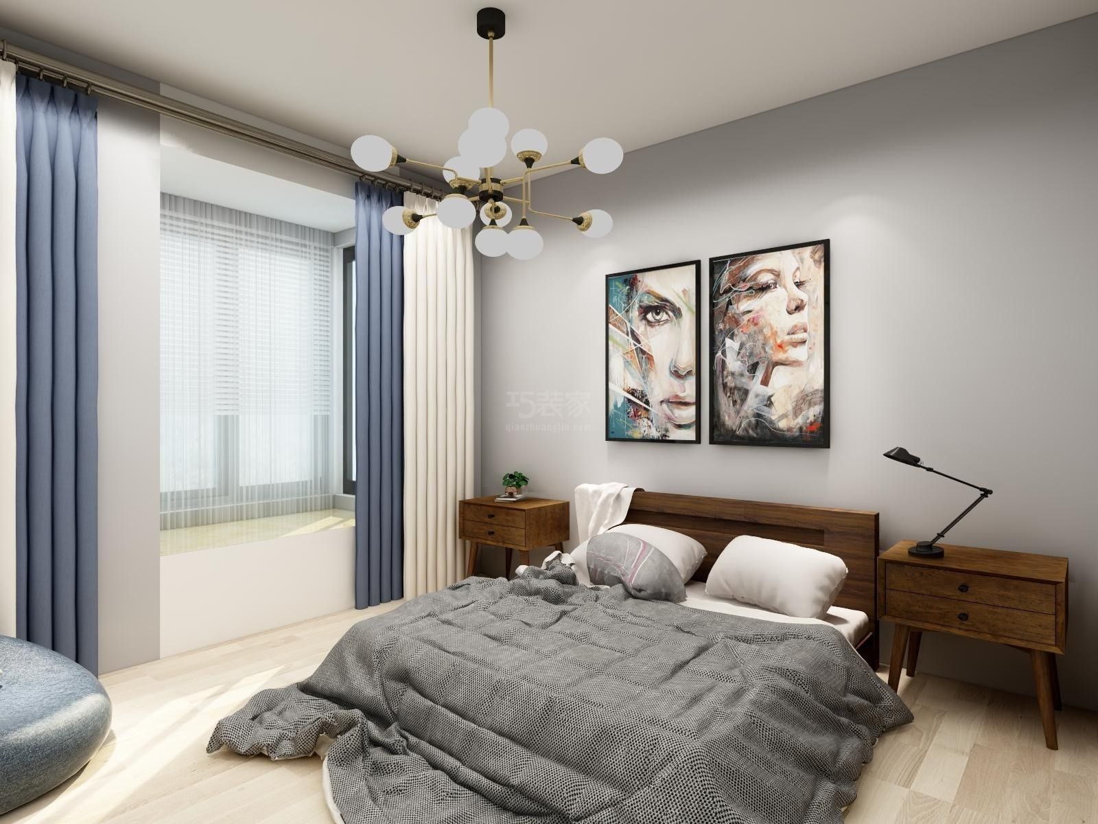 -中天锦庭120平米现代简约风格