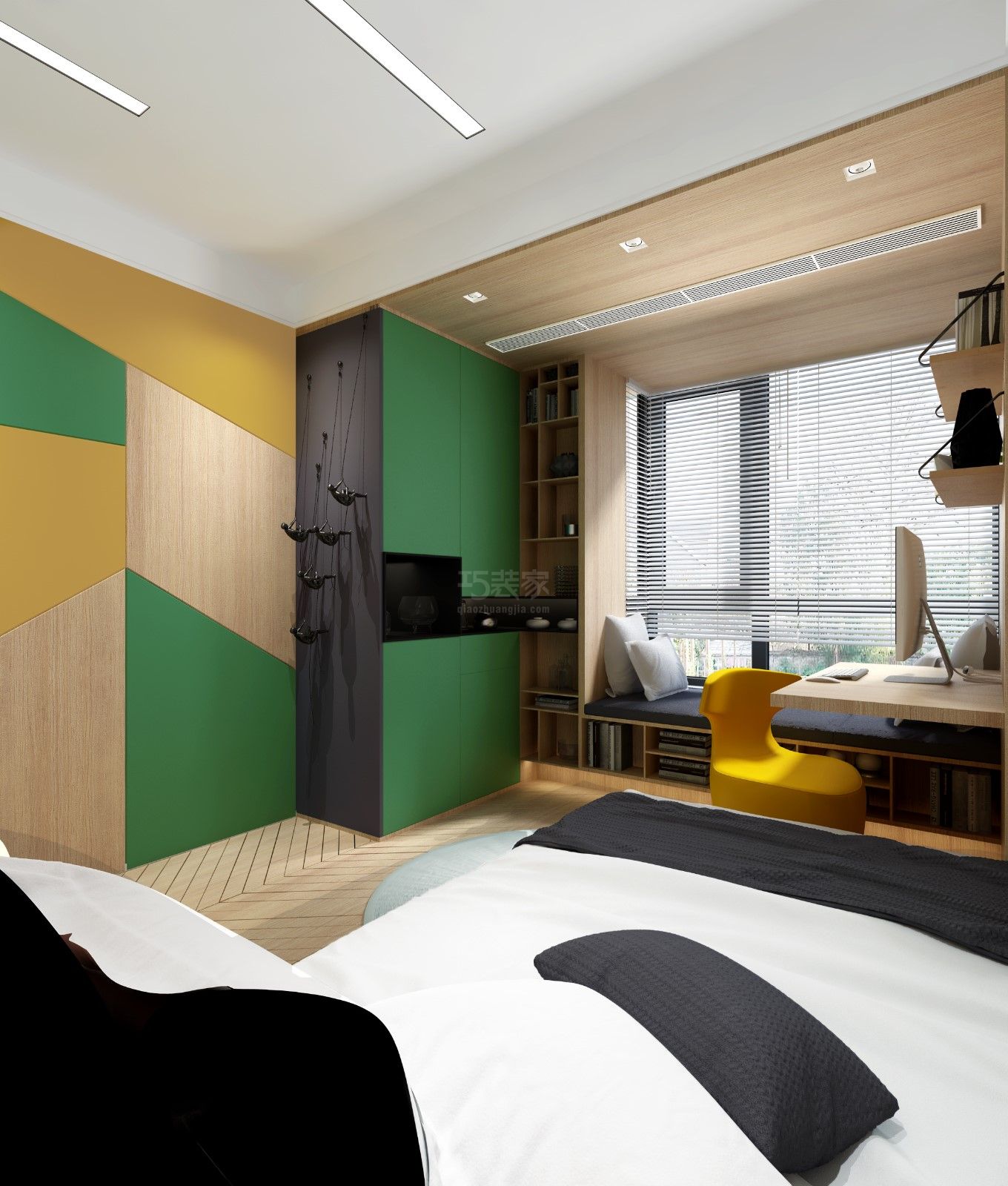  现代简约的线条感和空间感