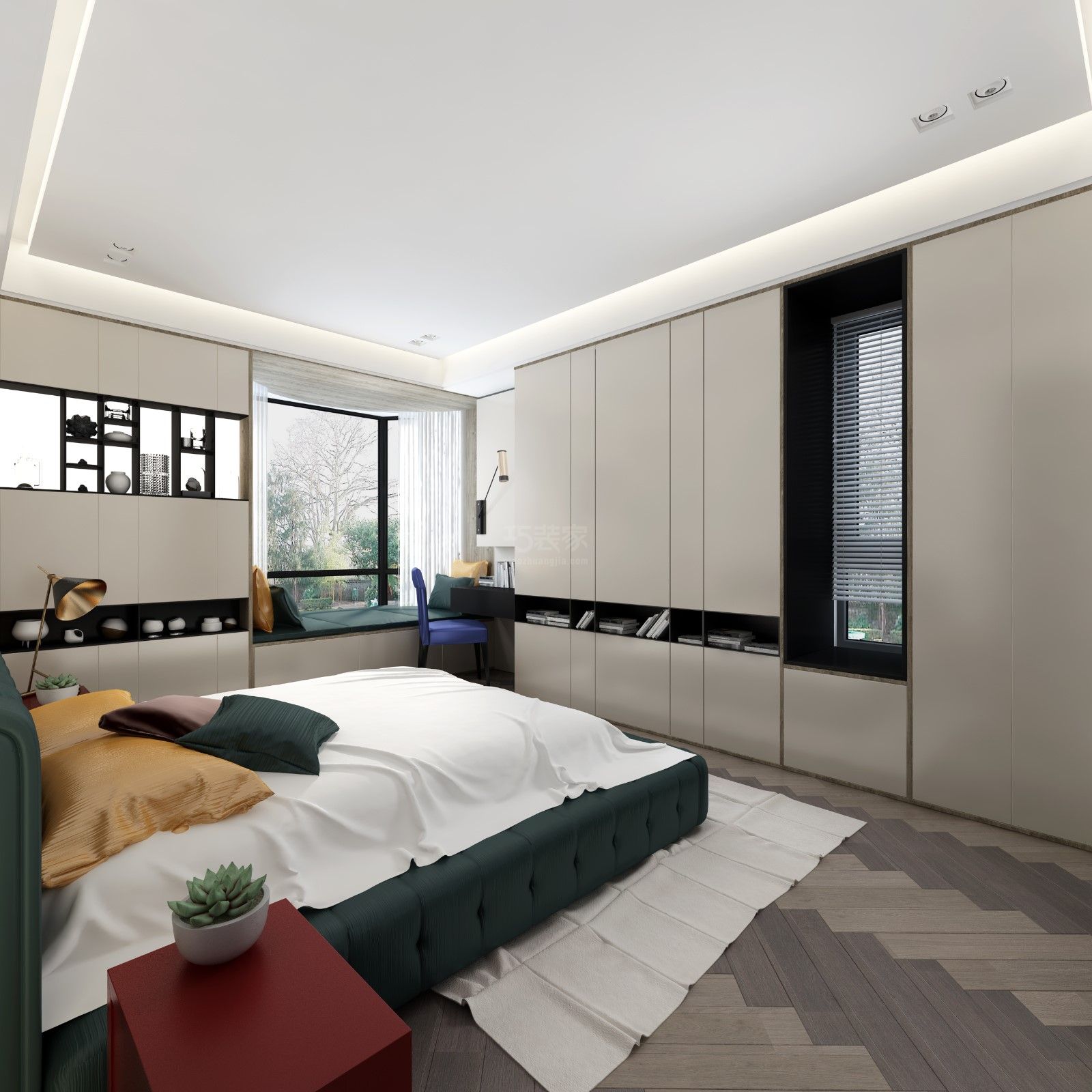  现代简约的线条感和空间感